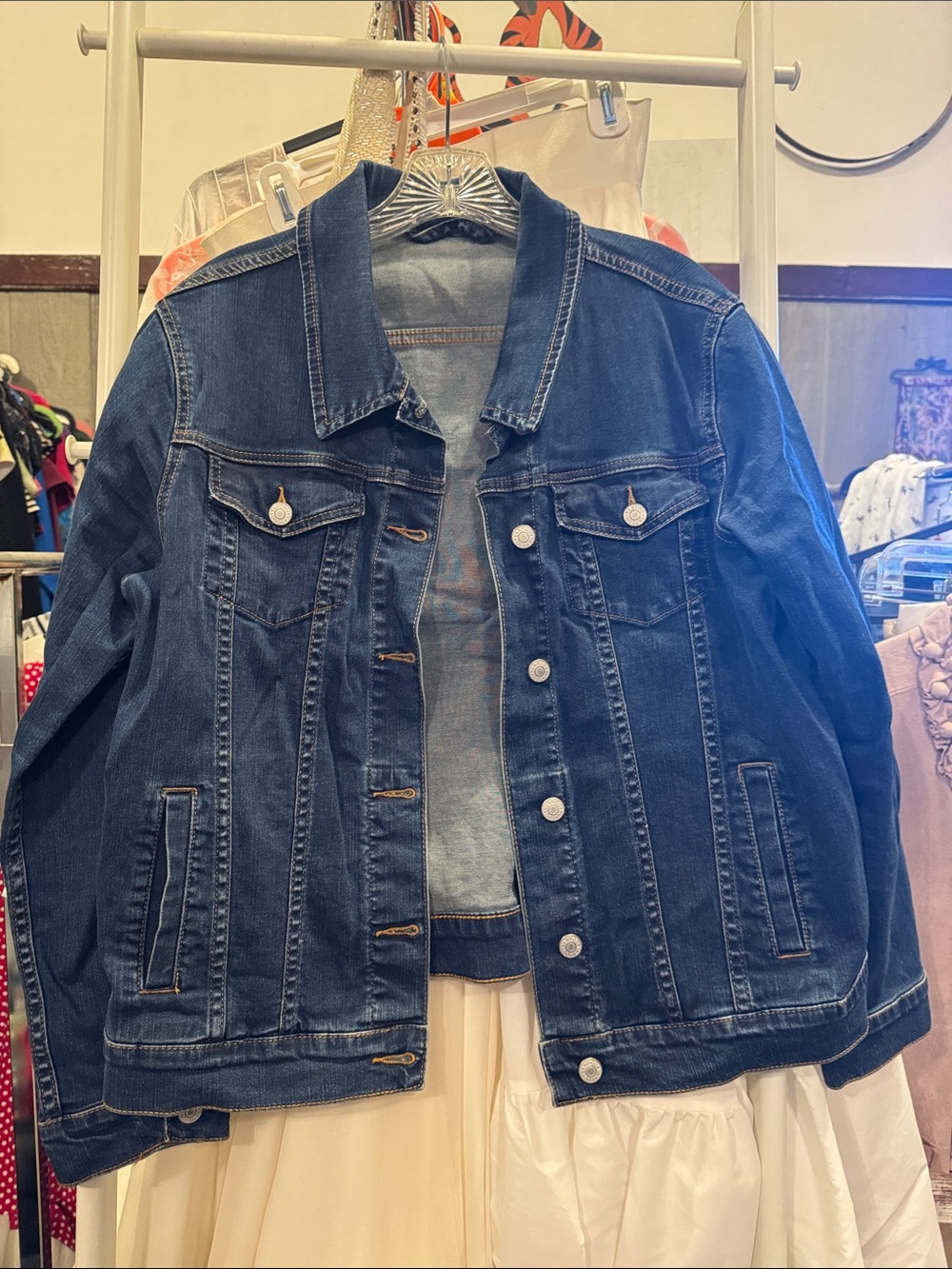Vantoo Classic Dark Blue Denim Jacket